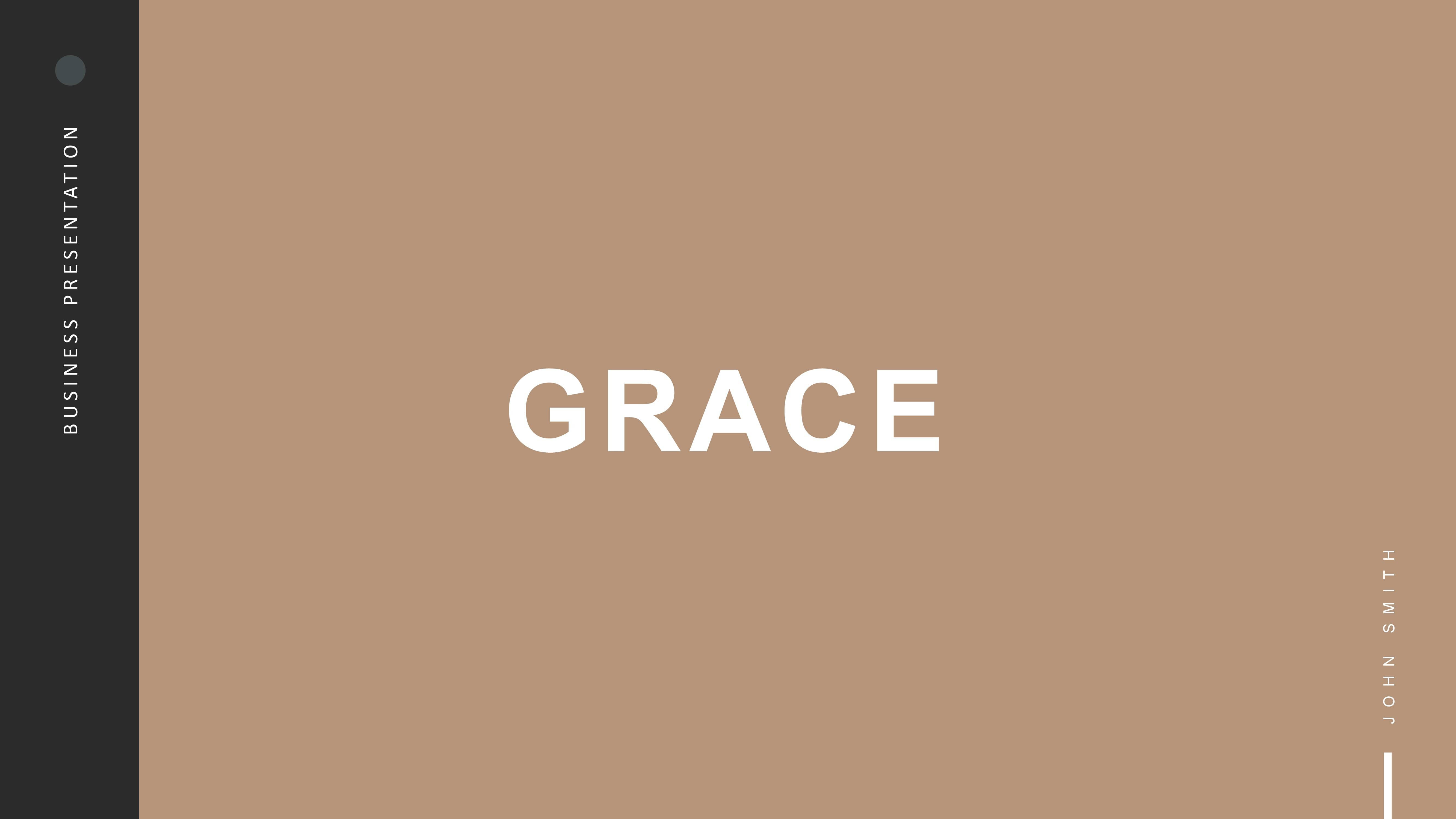 Grace PowerPoint Template Dark